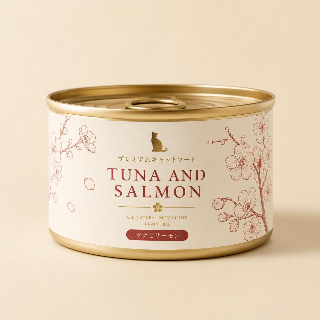 Tokyo Tuna & Salmon cat food can